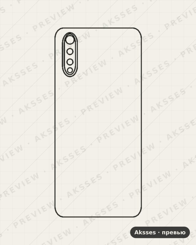 Лекало Vivo Y7S для Vivo Y7 S, Back Cover