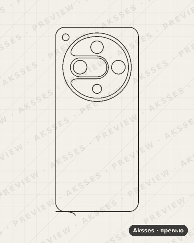 Лекало для Nubia Focus 2, Back
