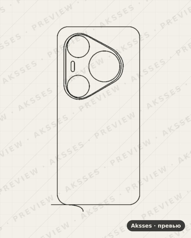 Лекало для Series Pura 80 Ultra, Back