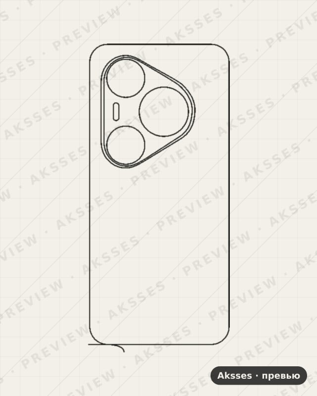 Лекало для Series Pura 80 Pro, Back
