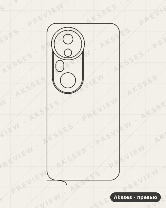 Лекало для Vivo T4 Ultra, Back