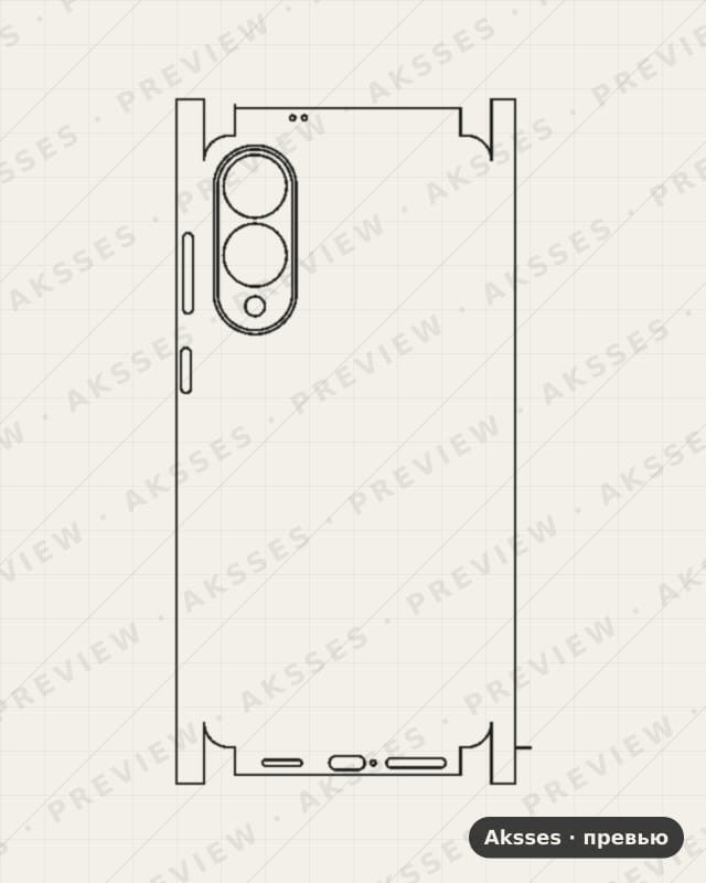 Лекало для Samsung Galaxy S25 Edge, All Inclusive