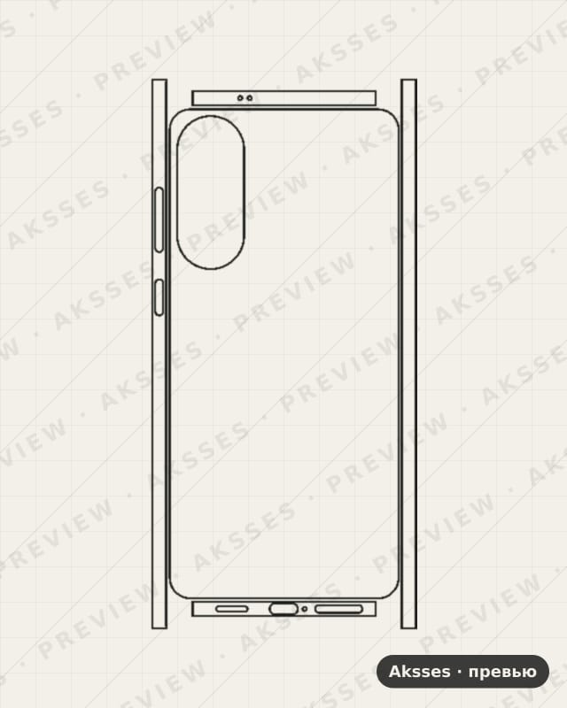 Лекало для Samsung Galaxy S25 Edge, 360°, Clear