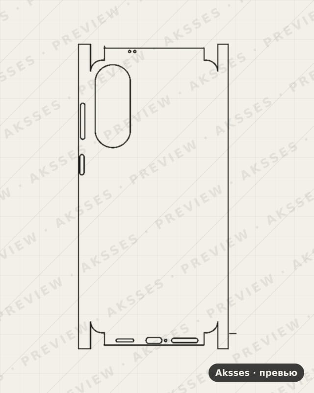 Лекало для Samsung Galaxy S25 Edge, All Inclusive, Clear