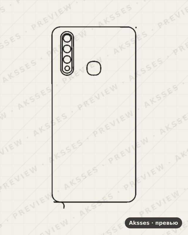 Лекало для Vivo Z1 Pro, Back Cover