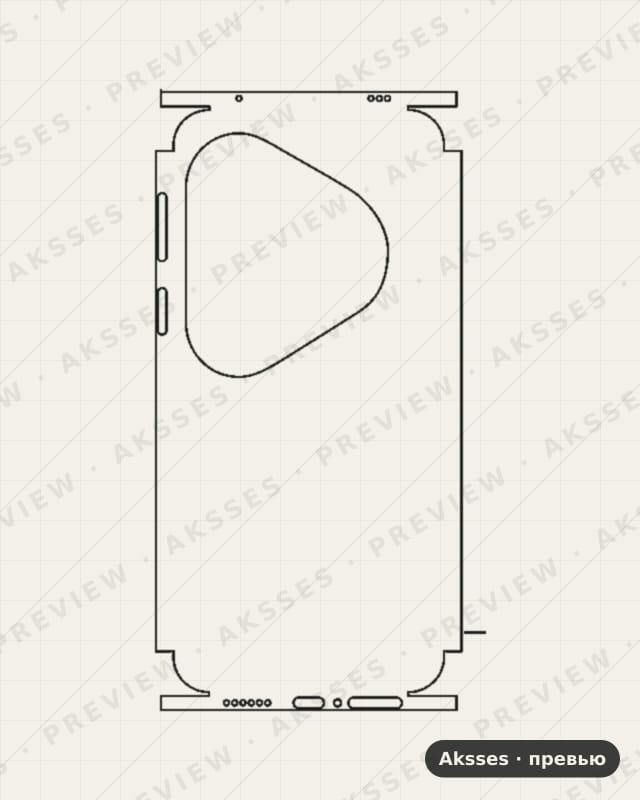 Лекало для Series Pura 80 Pro Plus, All Inclusive, Clear