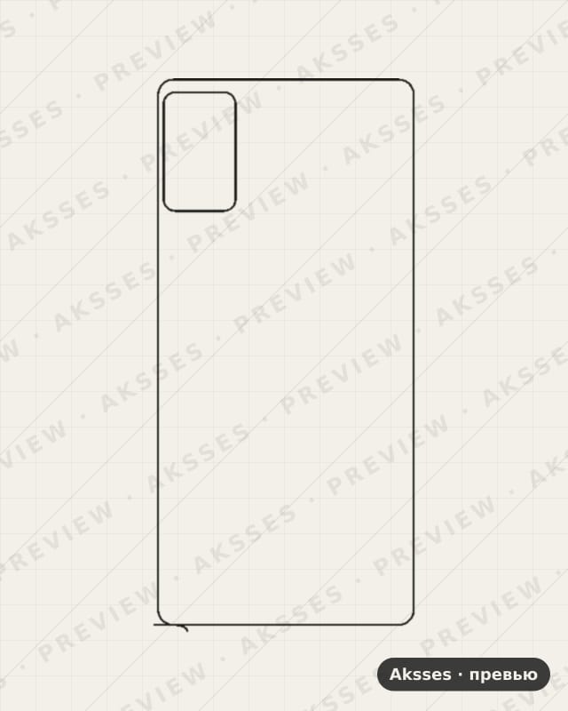 Лекало для Cubot J9, Back, Clear