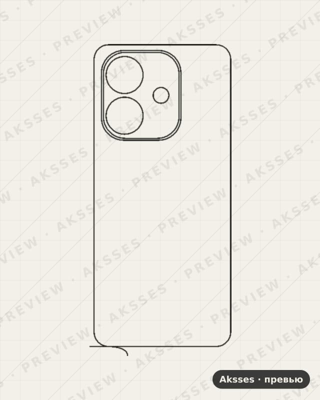 Лекало для A-ser. OPPO A5i, Back