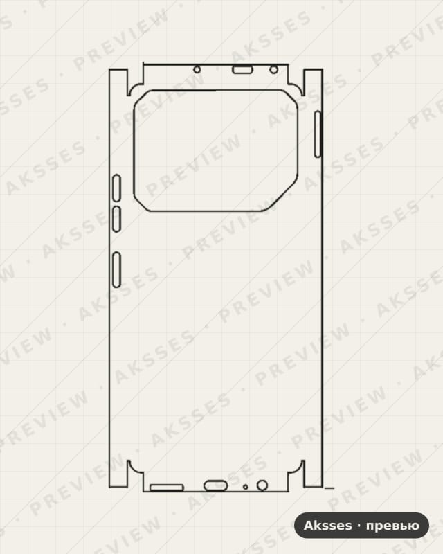 Лекало для Tecno Pova 6 Pro, All Inclusive, Clear
