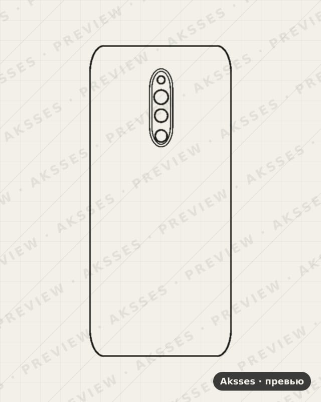 Лекало для Vivo X27 Pro, Back Cover