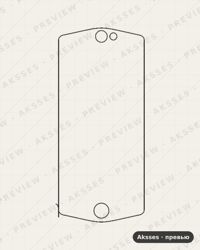 Лекало для Meitu M8S, Front Full, Matte