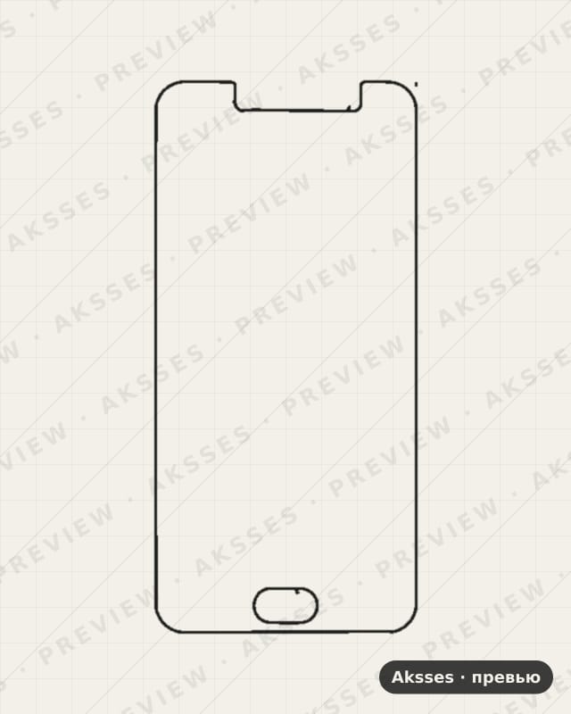 Лекало для Vivo X7, Front Full, Matte
