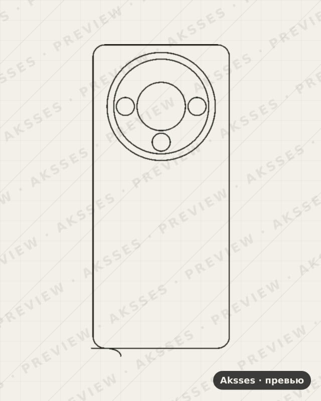 Лекало для ZTE Blade A76 5G, Back