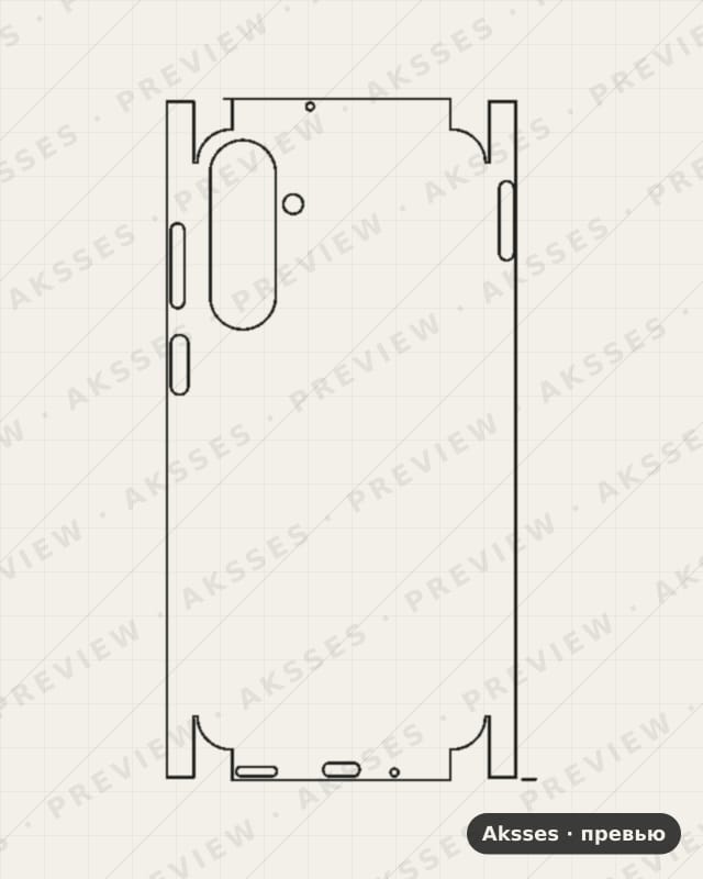 Лекало для Samsung Galaxy M16, All Inclusive, Clear
