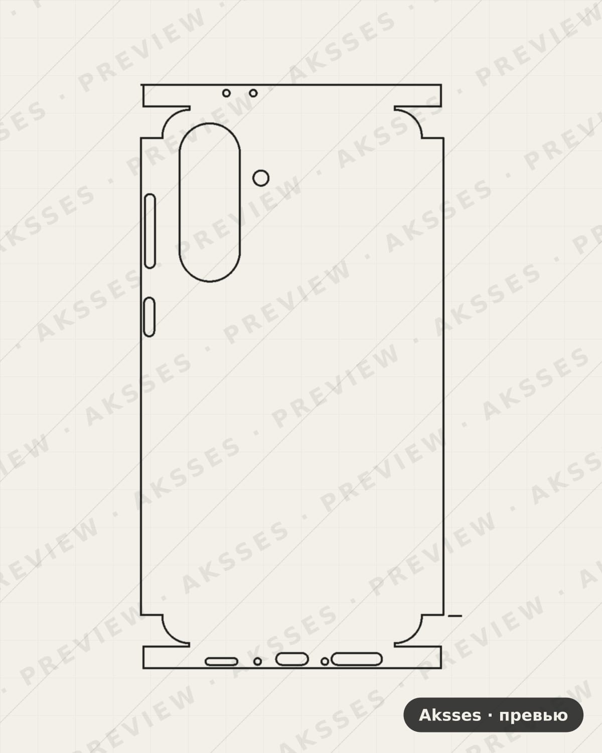 Лекало для Samsung Galaxy A36 5G, All Inclusive, Clear