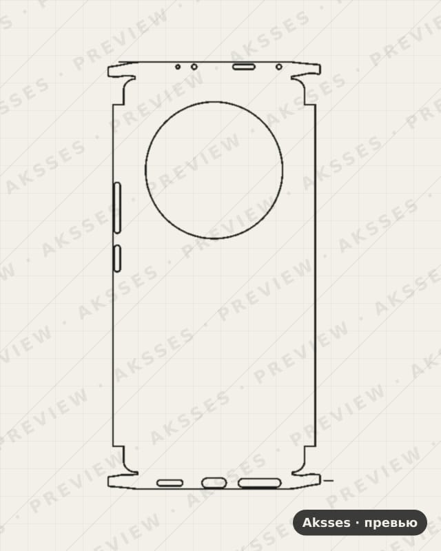 Лекало для Xiaomi Mi 13 Ultra, All Inclusive, Clear