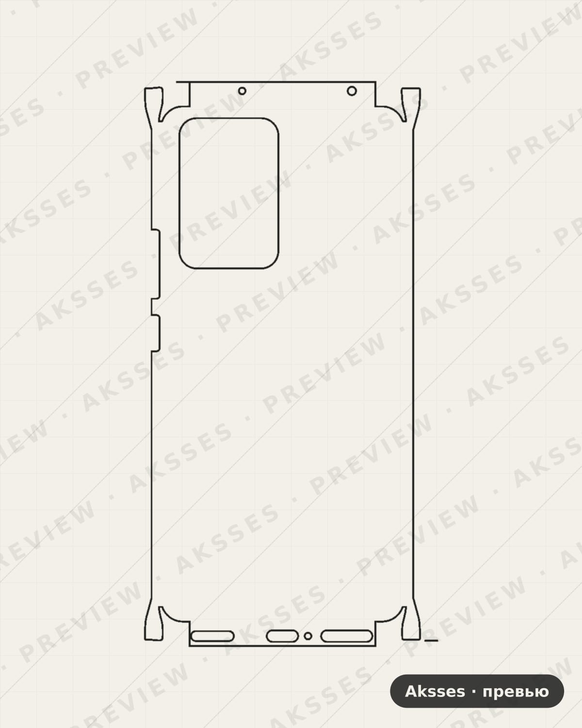 Лекало для Xiaomi Mi 13 Lite, All Inclusive, Clear