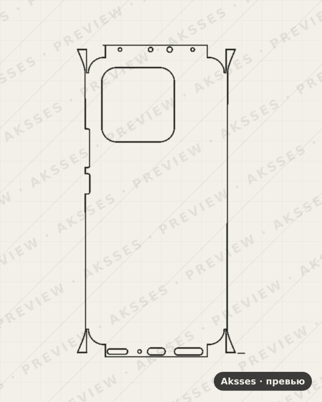 Лекало для Xiaomi Mi 13 Pro, All Inclusive, Clear
