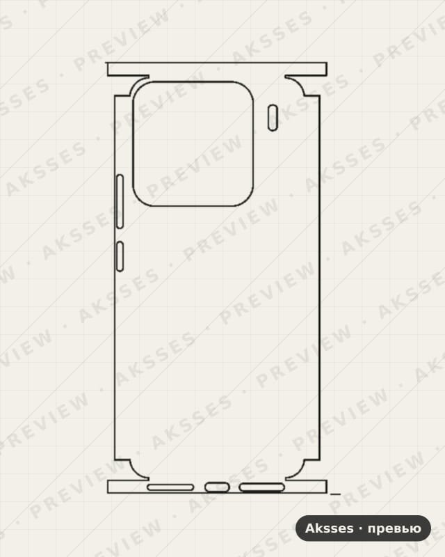 Лекало для Xiaomi Mi 15 Pro, All Inclusive, Clear
