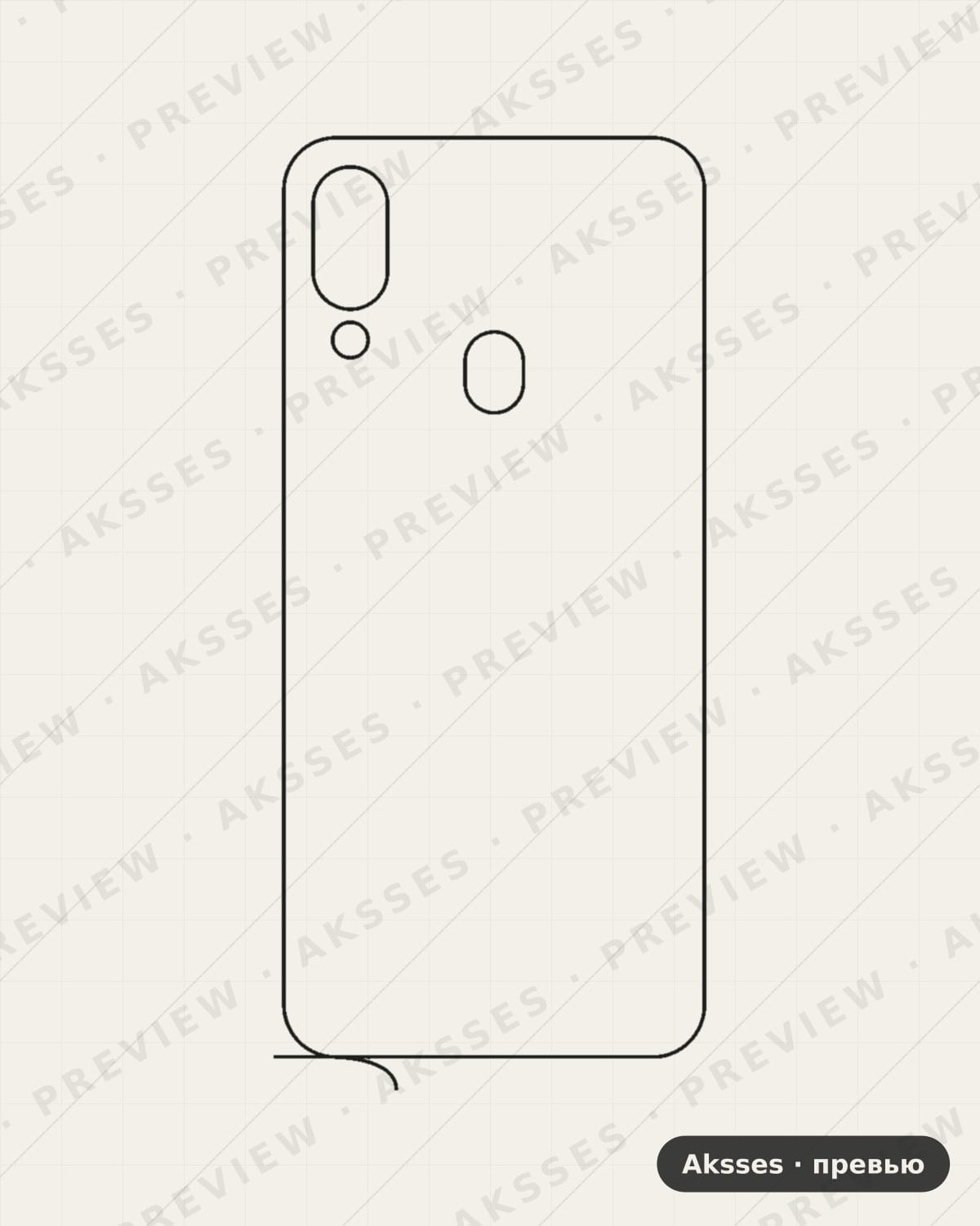 Лекало для Umidigi A3 Pro, Back, Clear
