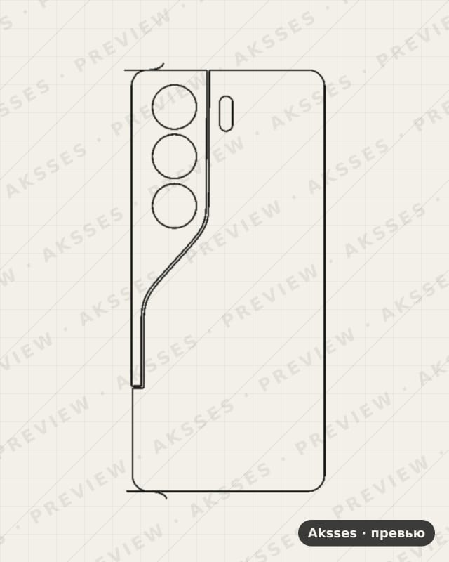 Лекало для Camon-ser. TECNO Camon 40 Pro, Back