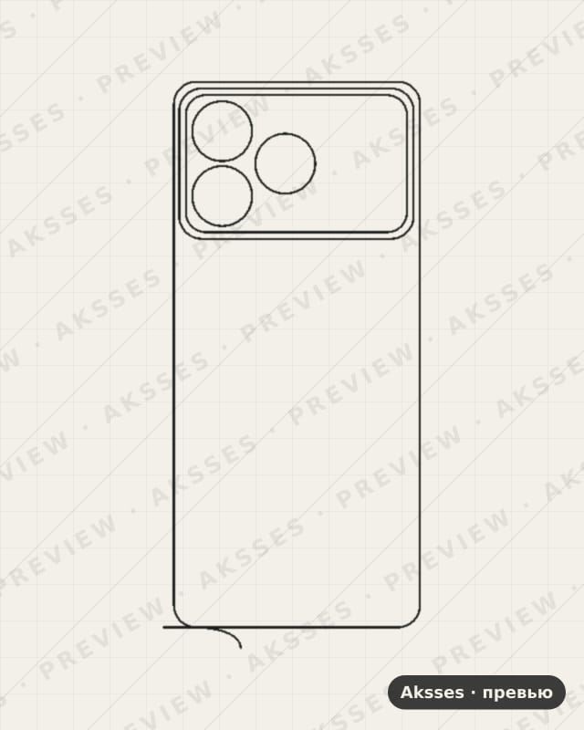 Лекало для ZTE Blade A36, Back