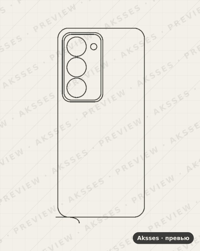 Лекало для Redmi 15 5G, Back
