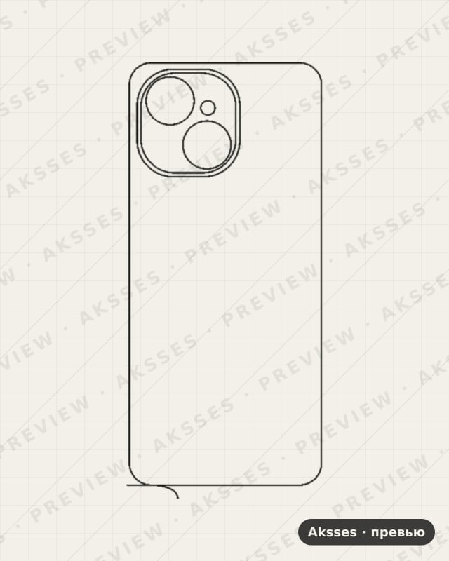Лекало для ser. TECNO Spark 40C, Back