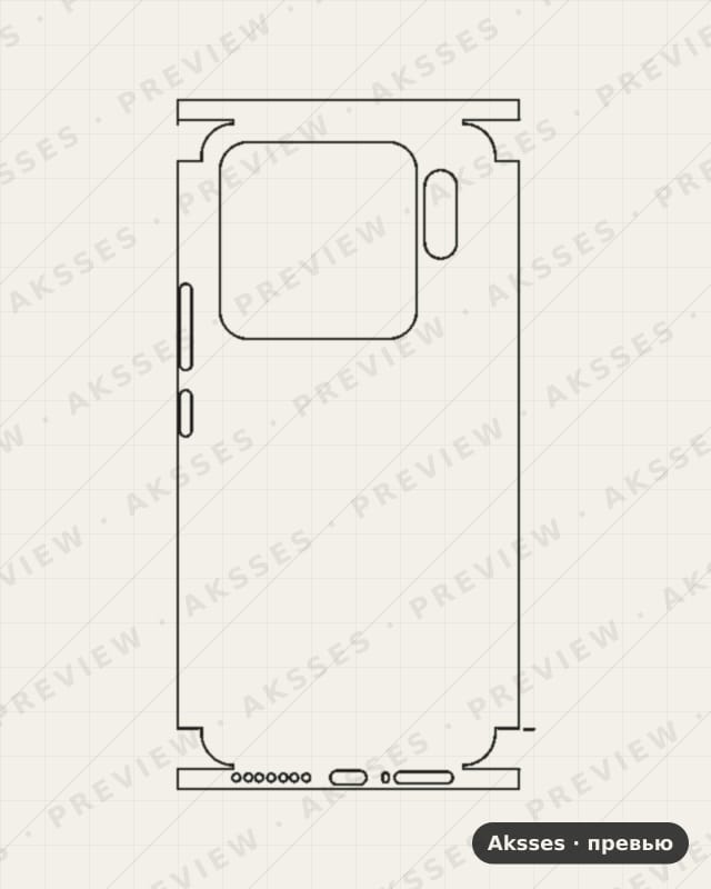 Лекало для Xiaomi Mi 15S Pro, All Inclusive, Clear