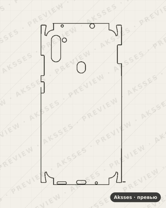 Лекало для Samsung Galaxy M11, All Inclusive, Clear