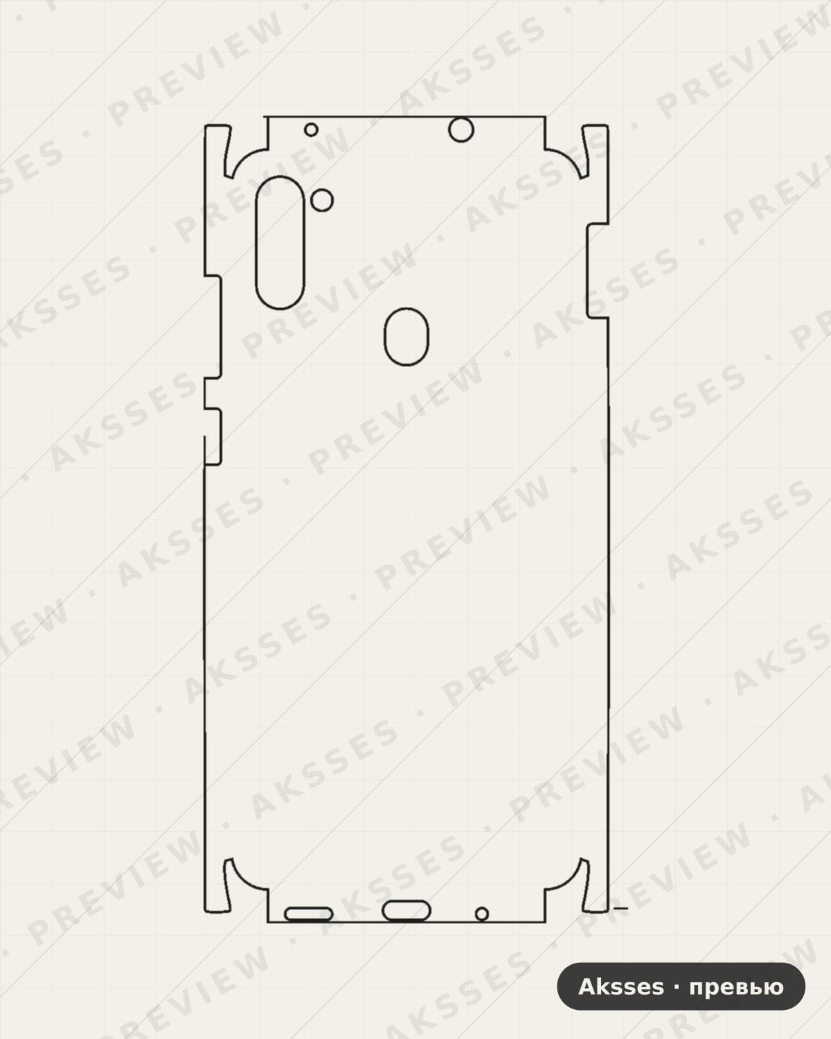 Лекало для Samsung Galaxy M11, All Inclusive, Clear