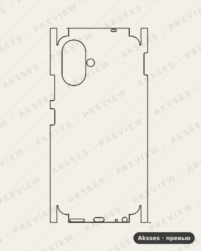 Лекало для ser. TECNO Spark Go 2, All Inclusive, Clear