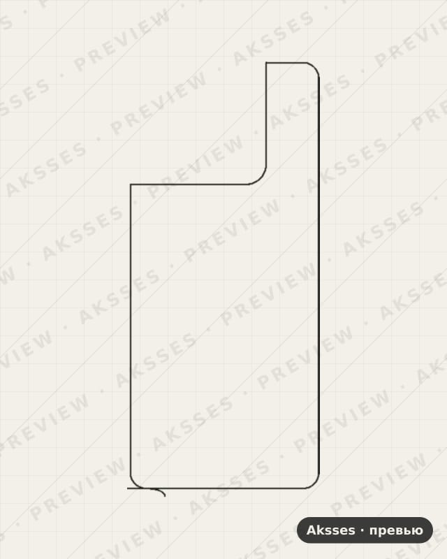 Лекало для ZTE Blade A56, Back, Clear