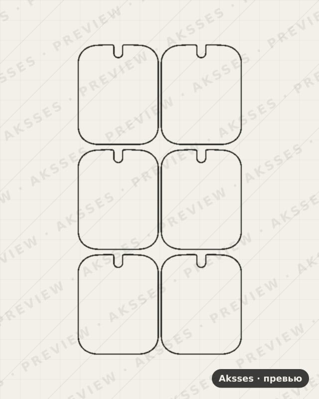 Лекало для Honor Choice Кids Wаtch Рlus, Front Full, Matte