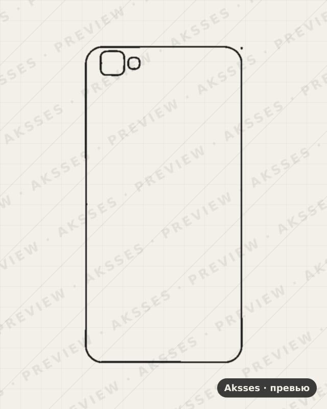 Лекало для Vivo Y37, Back Cover