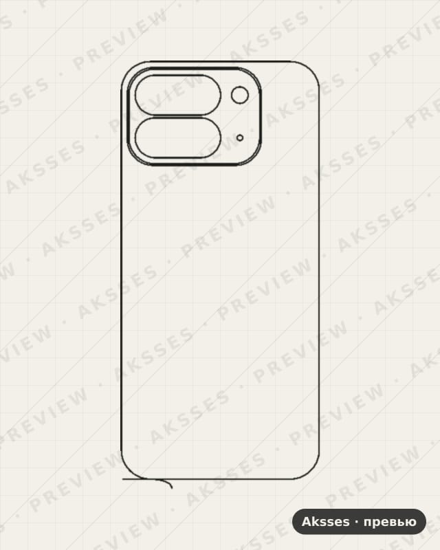 Лекало для Google Pixel 10 Pro Fold, Back
