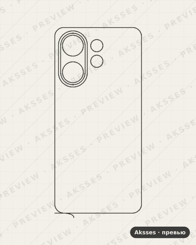 Лекало для Vivo T4 Pro, Back