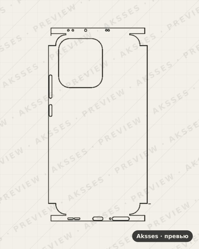 Лекало для Reno-ser. OPPO Reno14, All Inclusive, Clear