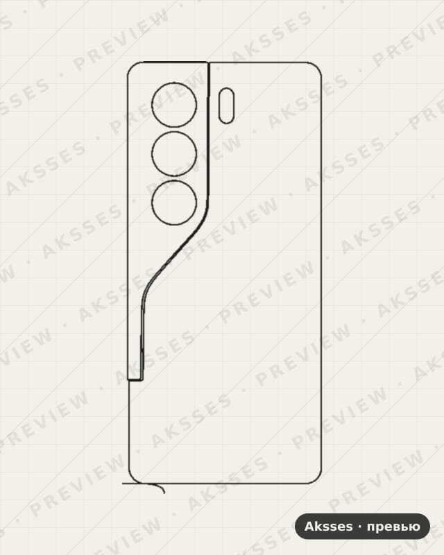 Лекало для Camon-ser. TECNO Camon 40, Back