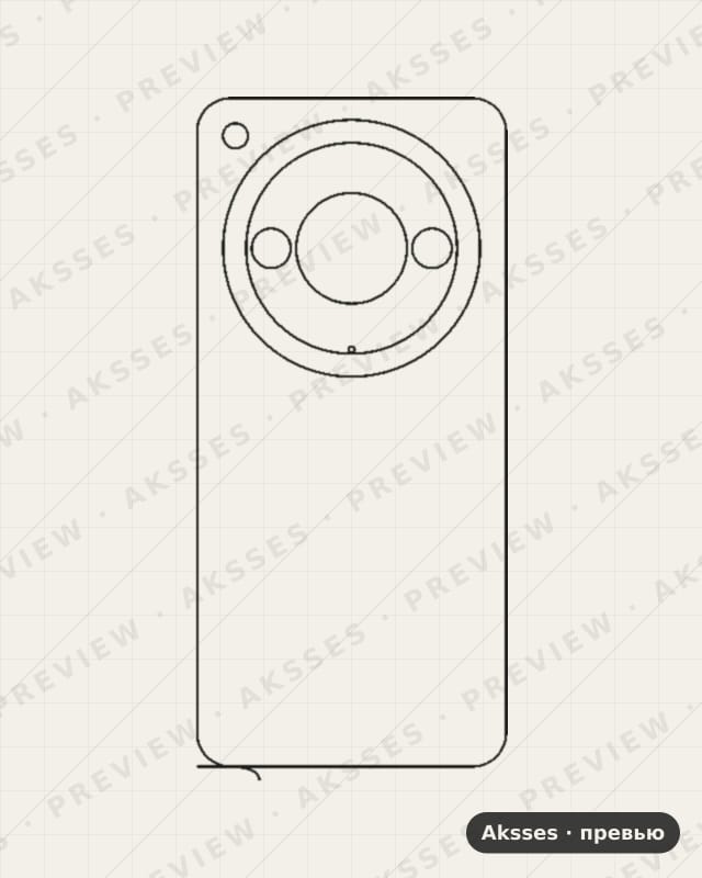 Лекало для Nubia Focus 2 Ultra, Back
