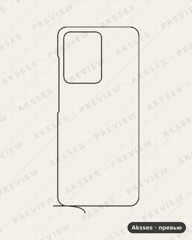 Лекало для Allview Soul X8 Pro, Back