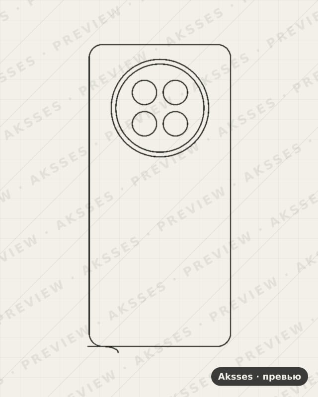 Лекало для A-ser. OPPO A6 GT, Back