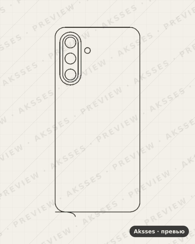 Лекало для Samsung Galaxy F17 5G, Back