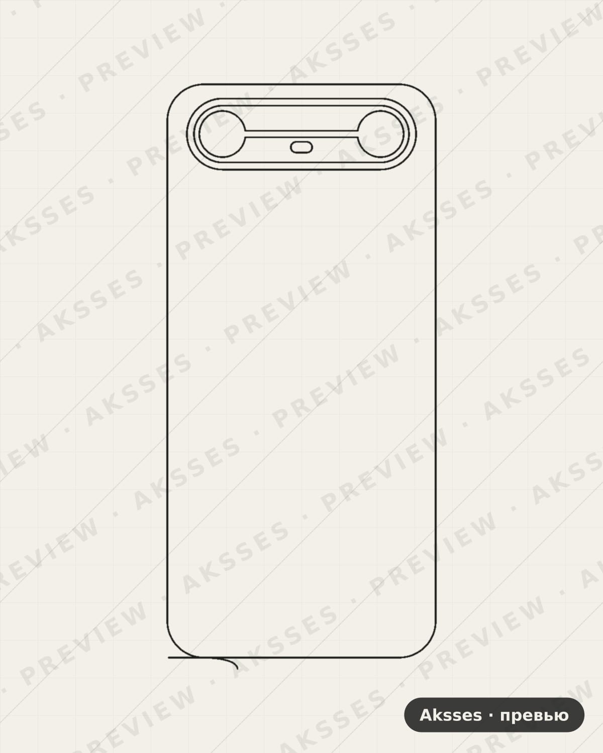 Лекало для Tecno Pova Slim, Back