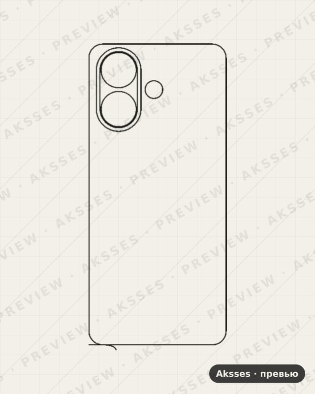 Лекало для Vivo V60 Lite, Back