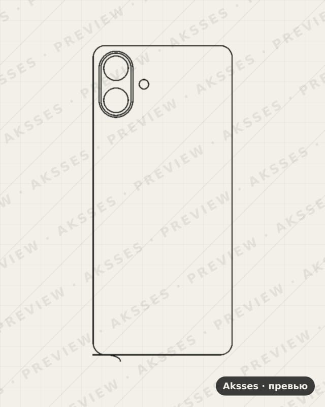 Лекало для Samsung Galaxy M07, Back