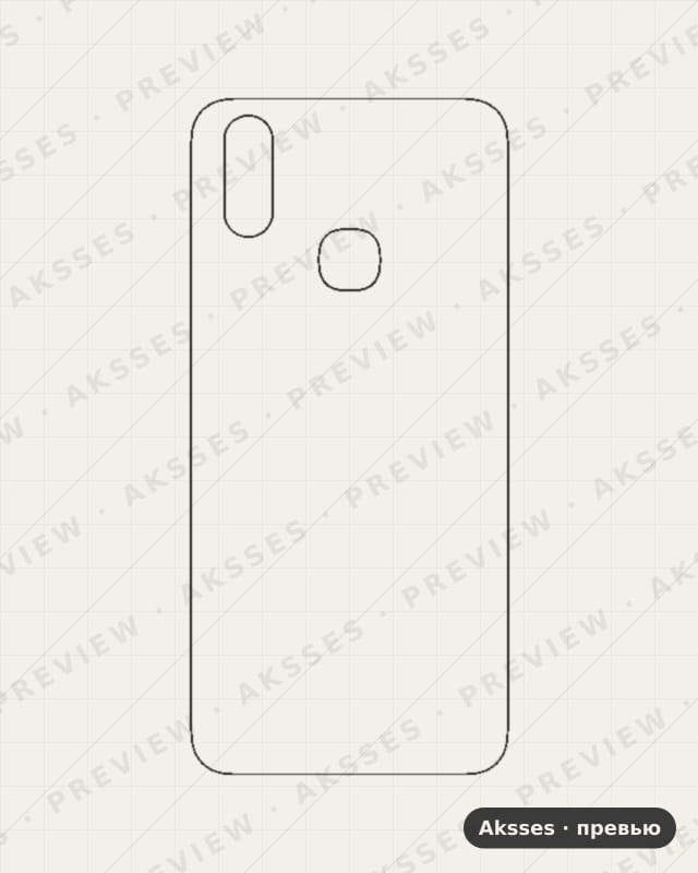 Лекало для Vivo Y11, Back Cover