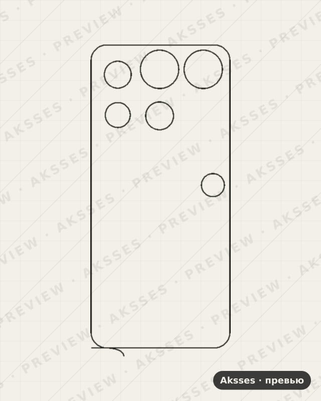 Лекало для Nothing Phone (3), Back