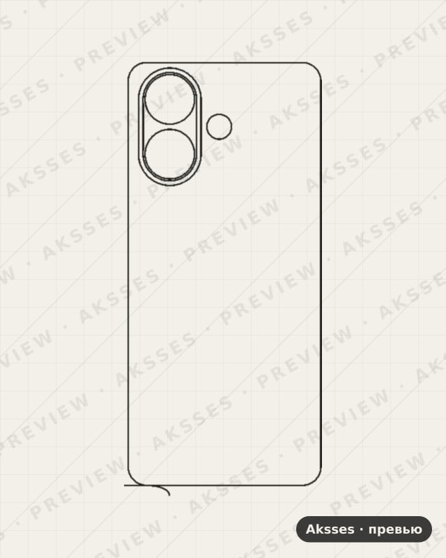 Лекало для Vivo V60 Lite 5G, Back