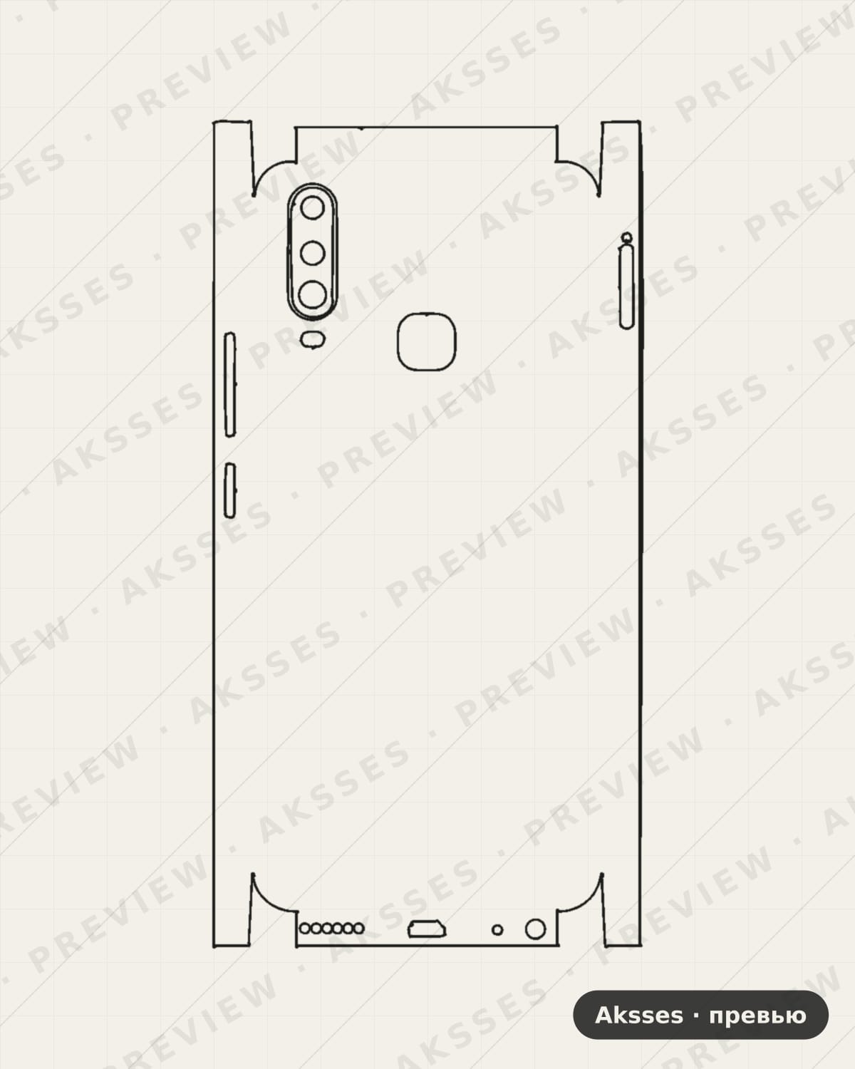 Лекало Vivo Y5 для Vivo Y15, All Inclusive